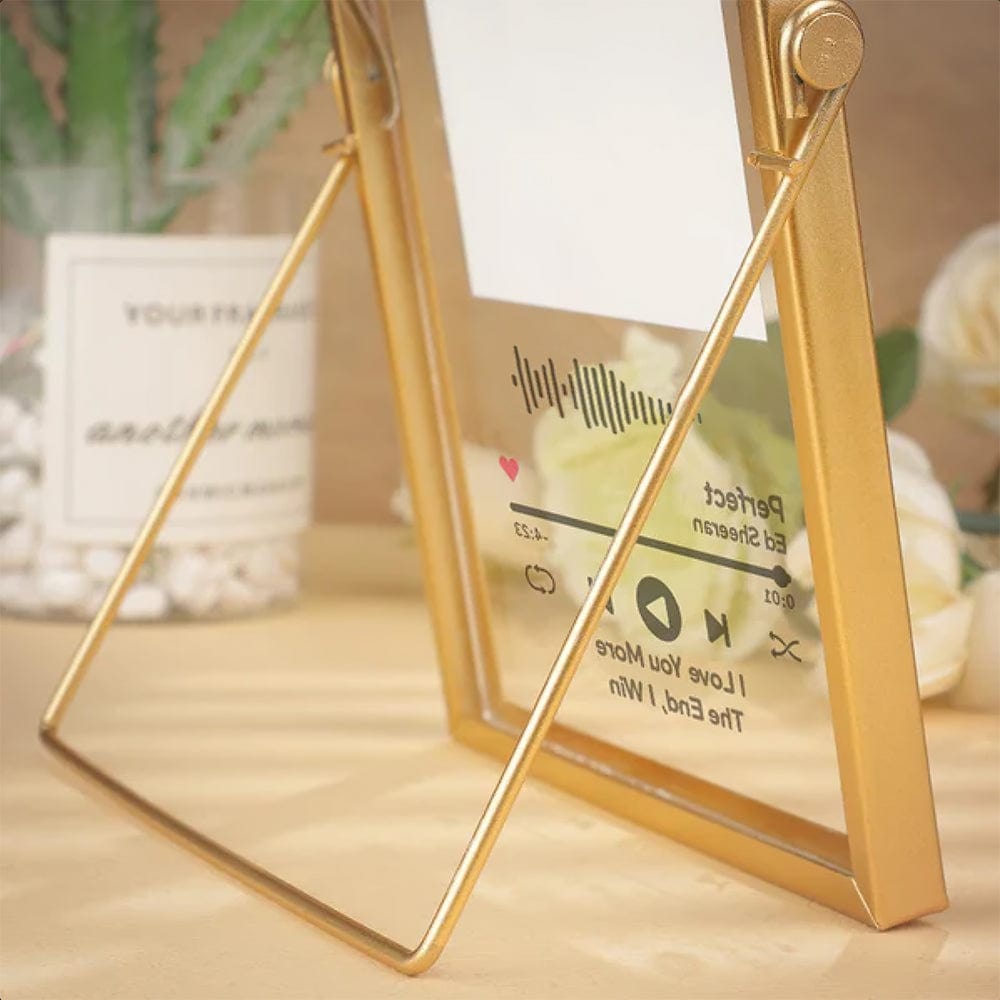 Custom Music Plaque Glass Art Picture Frame Gifts for Couples - Giftlab