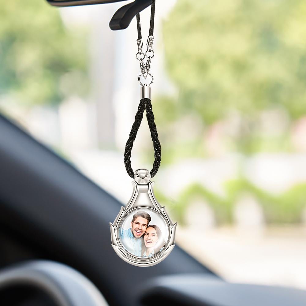 Custom Photo Air Freshener Perfume Box Pendant for Car Gift Personalized Photo Hanging Decoration for Car - Giftlab