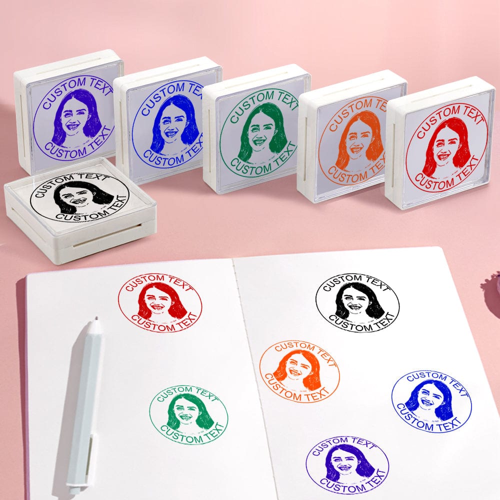 Personalized Face Stamp Custom Portrait Stamps Gifts for Him and Her - Giftlab
