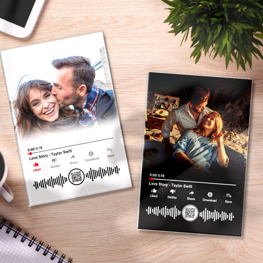 Personalized Music Plaques Photo Plaque Gifts for Couple - Giftlab
