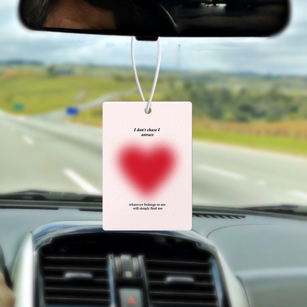 Custom Car Air Freshener with Text Rearview Mirror Ornament Personalizd Gifts for Him Double Sided - Giftlab