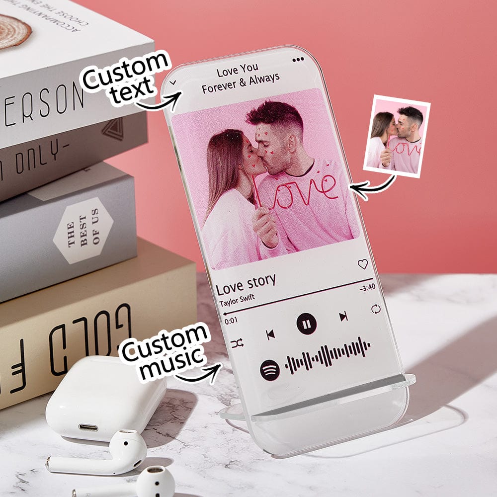 Personalized Music Code Plaque Custom Music Plaque Best Photo Gift for Lover - Giftlab