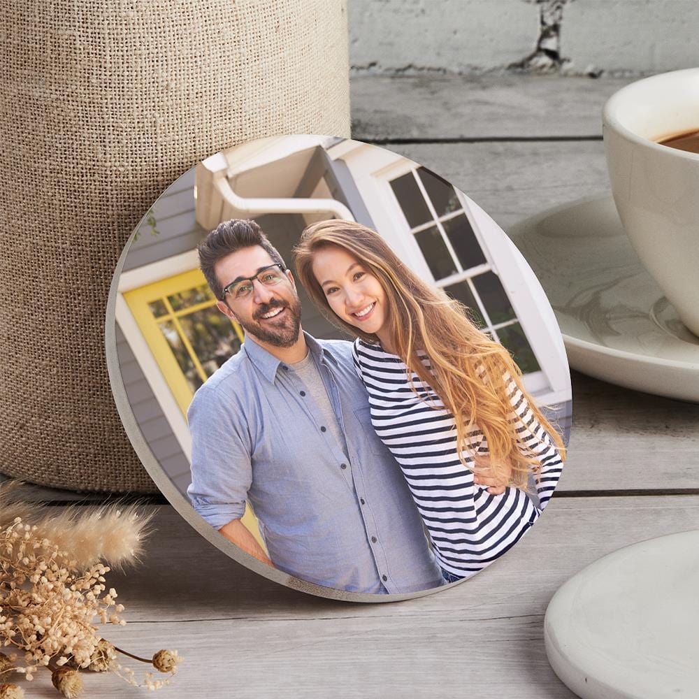Anniversary Gifts Custom Coaster - Round - Giftlab