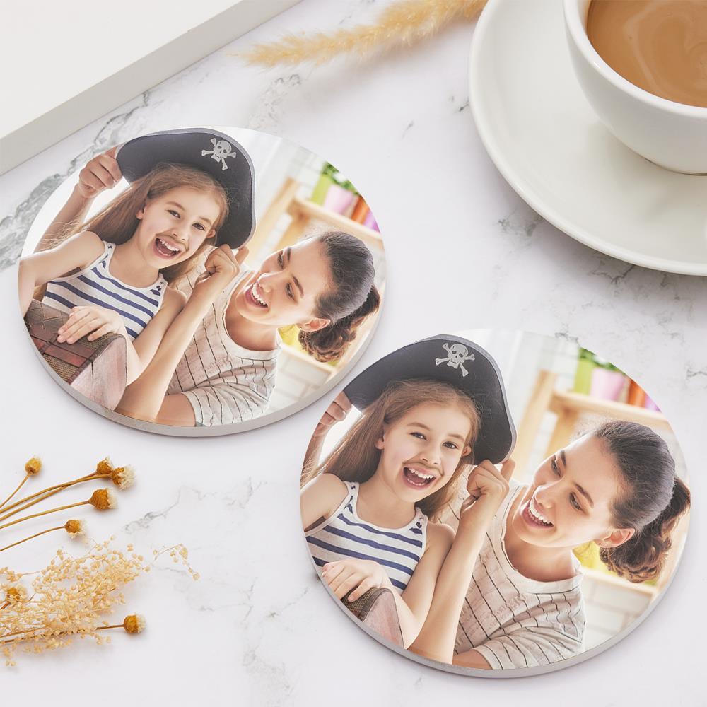Photo Coaster Gift For Mother From Daughter -Ceramics - Giftlab