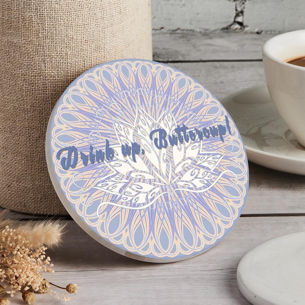 Engraved Coaster Custom Kitchen Gifts - Round - Giftlab