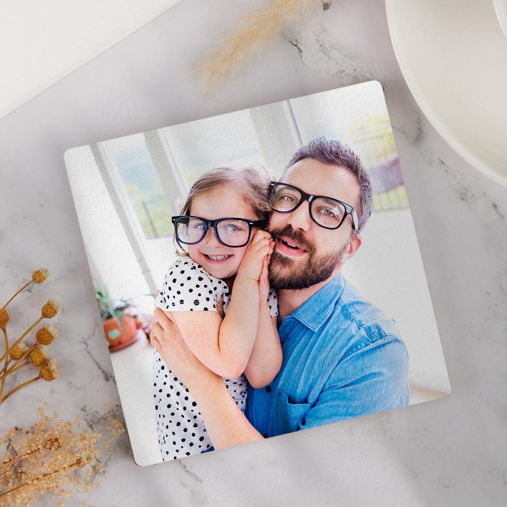 Father's Day Gifts Custom Photo Coaster - Square - Giftlab