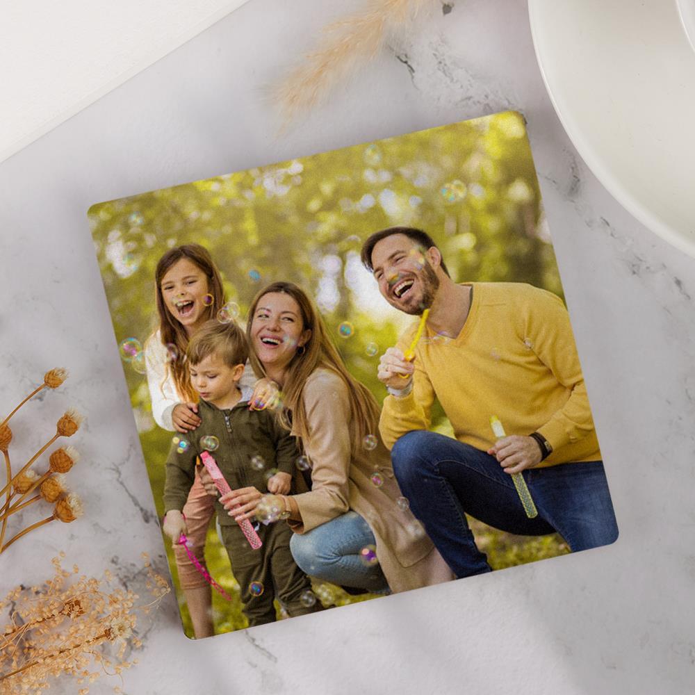 Father's Day Gifts Photo Coaster Family Gifts - Square - Giftlab