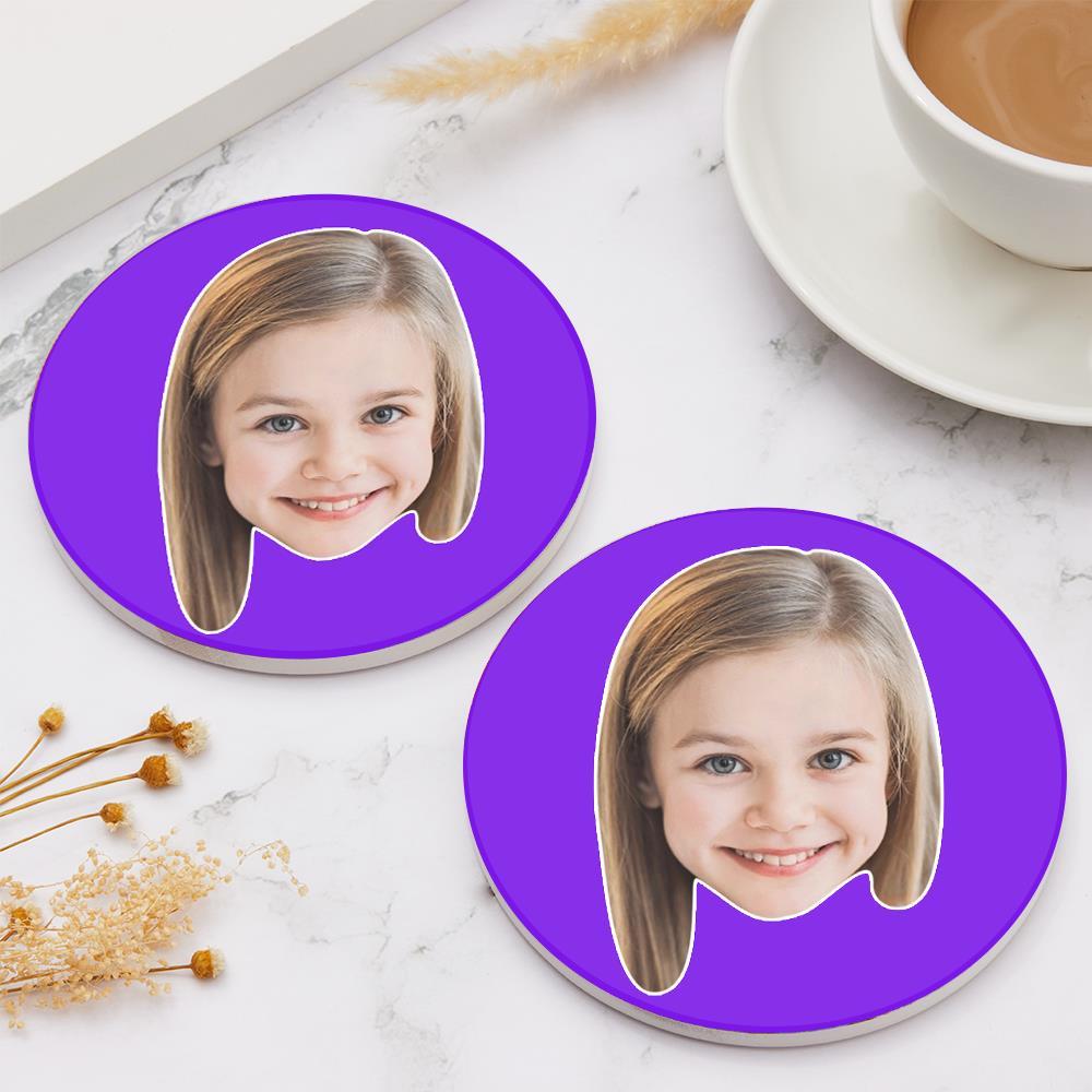 Baby Photo Gifts Custom Face Coaster Gift For Kids - Giftlab