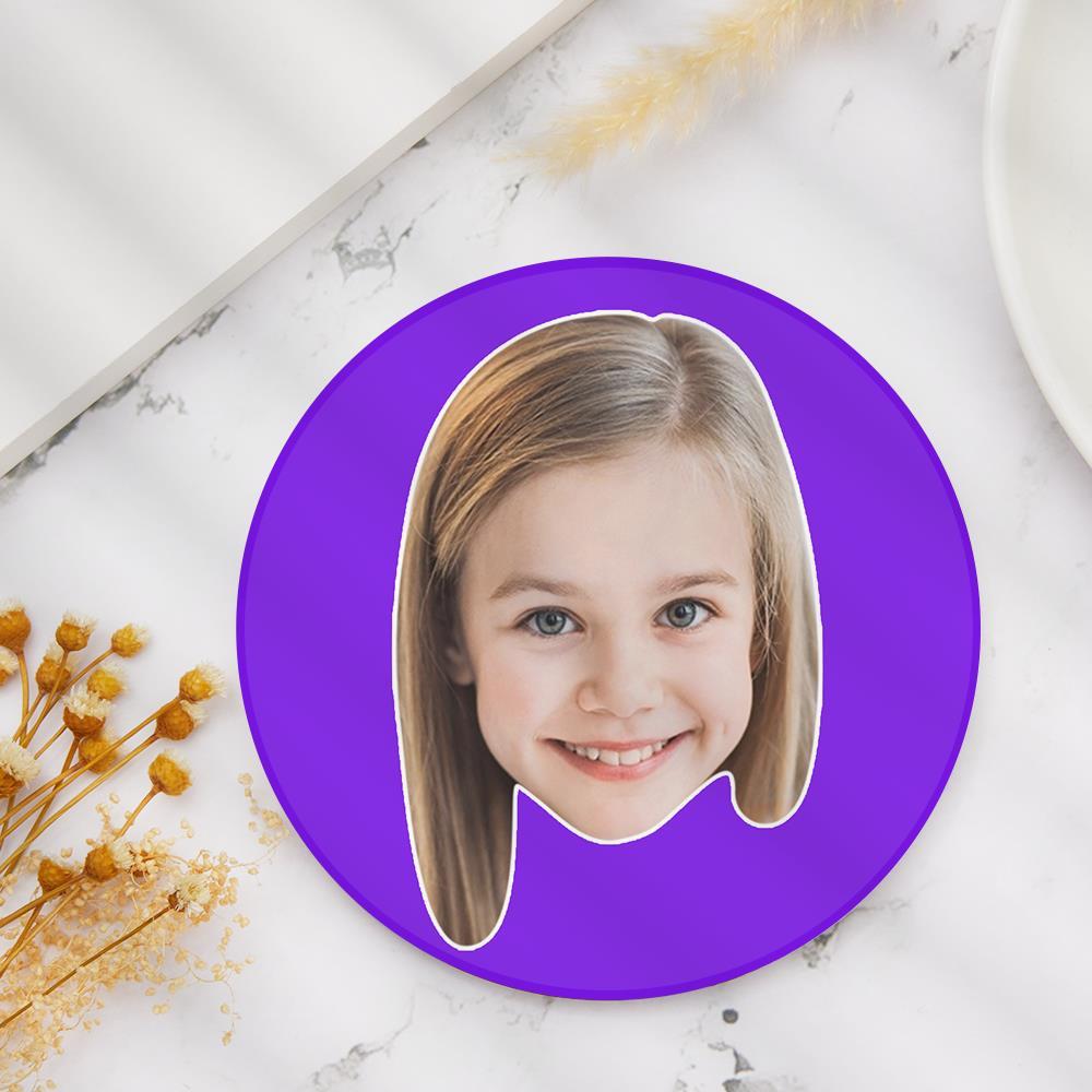 Baby Photo Gifts Custom Face Coaster Gift For Kids - Giftlab