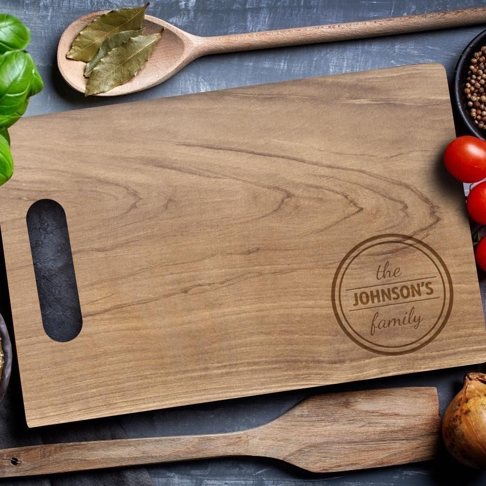 Personalized Cutting Board With Handle Unique Kitchen Gifts - Giftlab