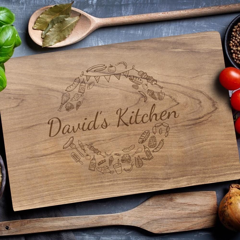 Custom Chopping Boards Kitchen Gifts For Her - Walnut - Giftlab