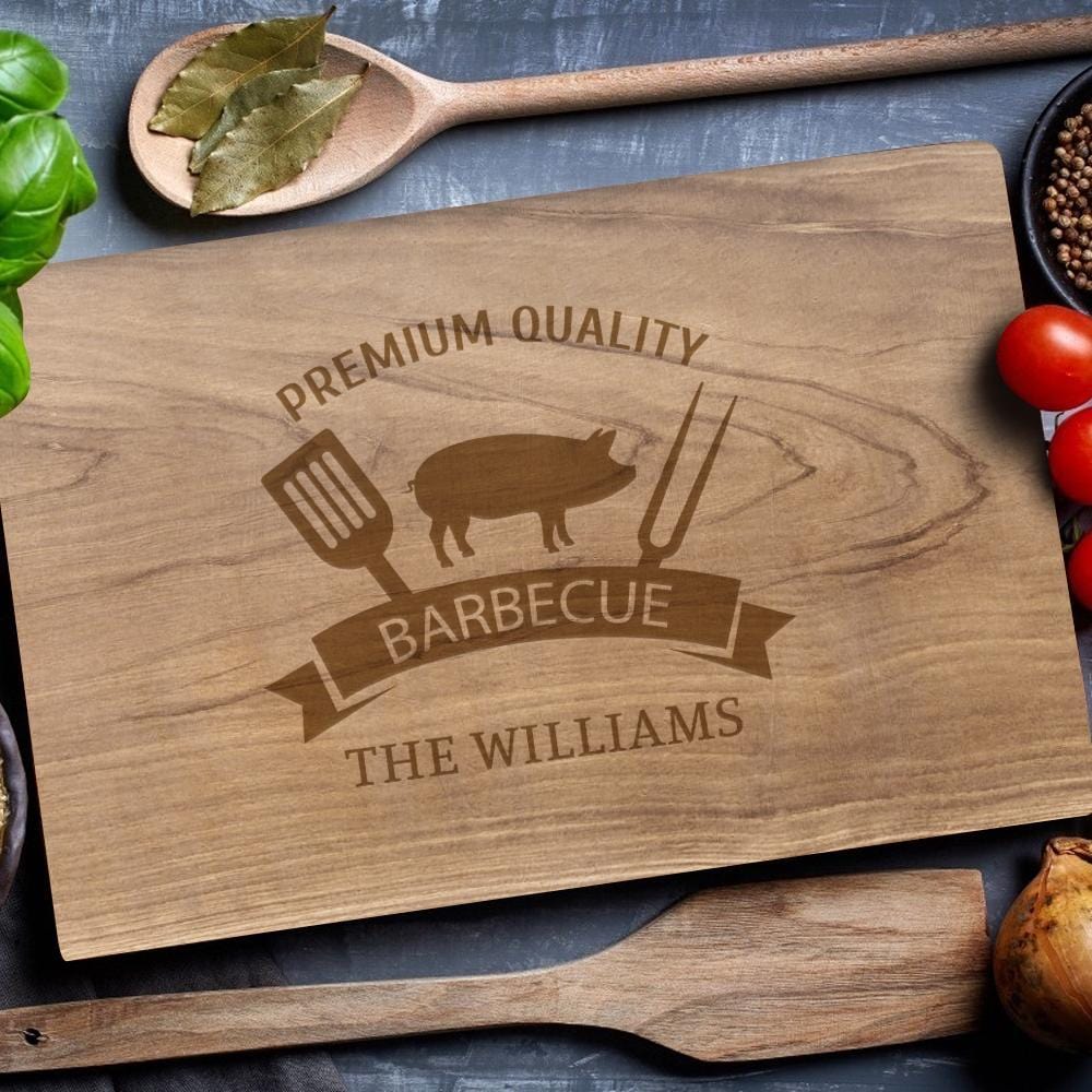 Personalized Wood Cutting Board No Handle Gifts for Kitchen - Giftlab
