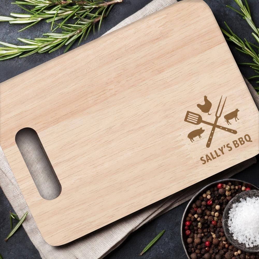Custom Wood Cutting Board With Handle Cooking Gifts Kitchen Supplies - Giftlab