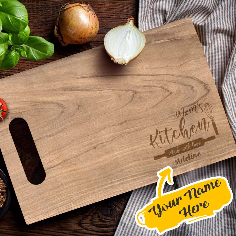 Custom Text Cutting Board Cheese Board Chopping Board Kitchen Gift - Giftlab