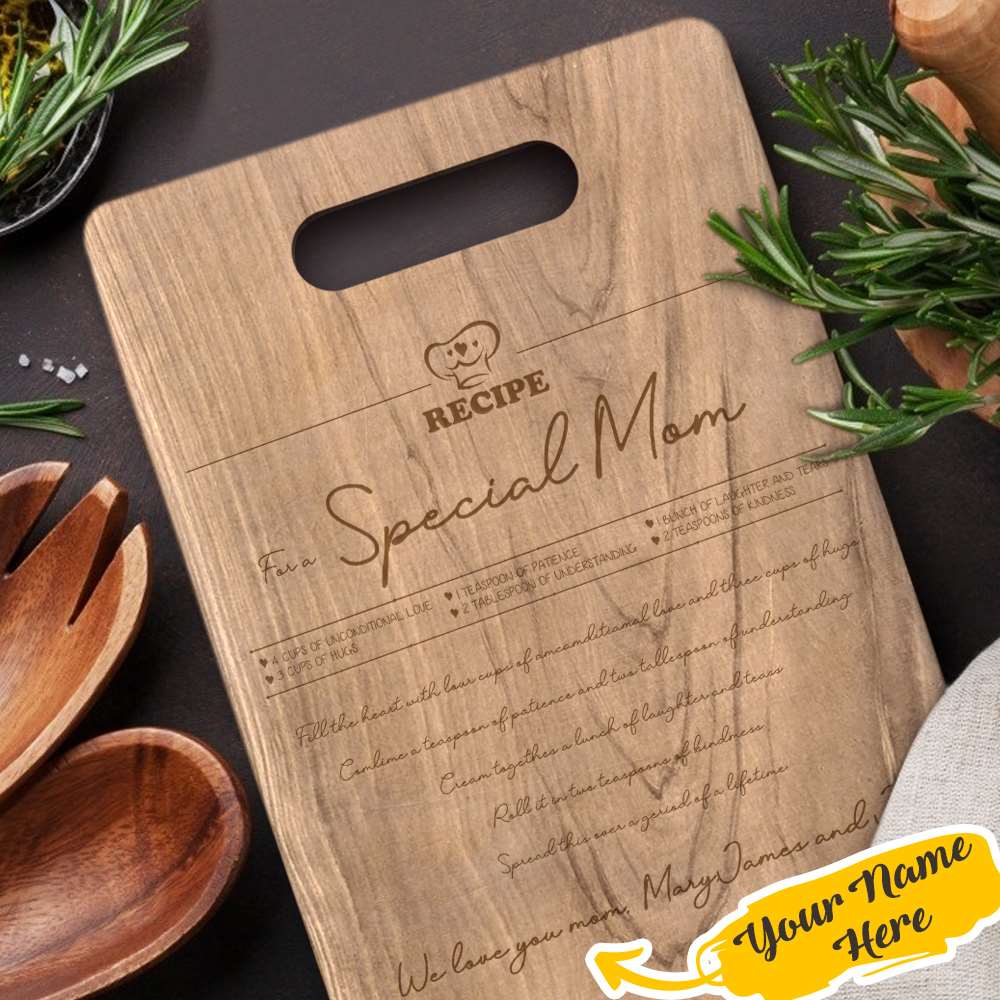 Gift For Mom Custom Cutting Board Custom Your Name - Giftlab