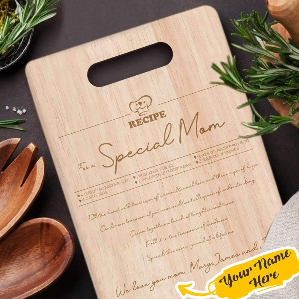 Gift For Mom Custom Cutting Board Custom Your Name - Giftlab