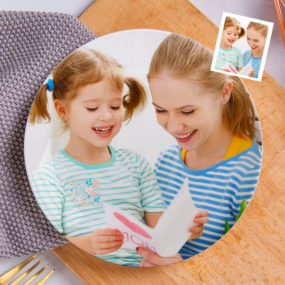 Custom Plates Photo Ceramics Plate Tableware Gifts for Family - Giftlab