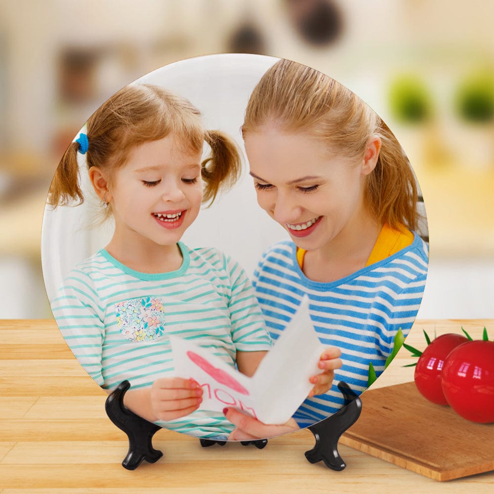 Custom Plates Photo Ceramics Plate Tableware Gifts for Family - Giftlab