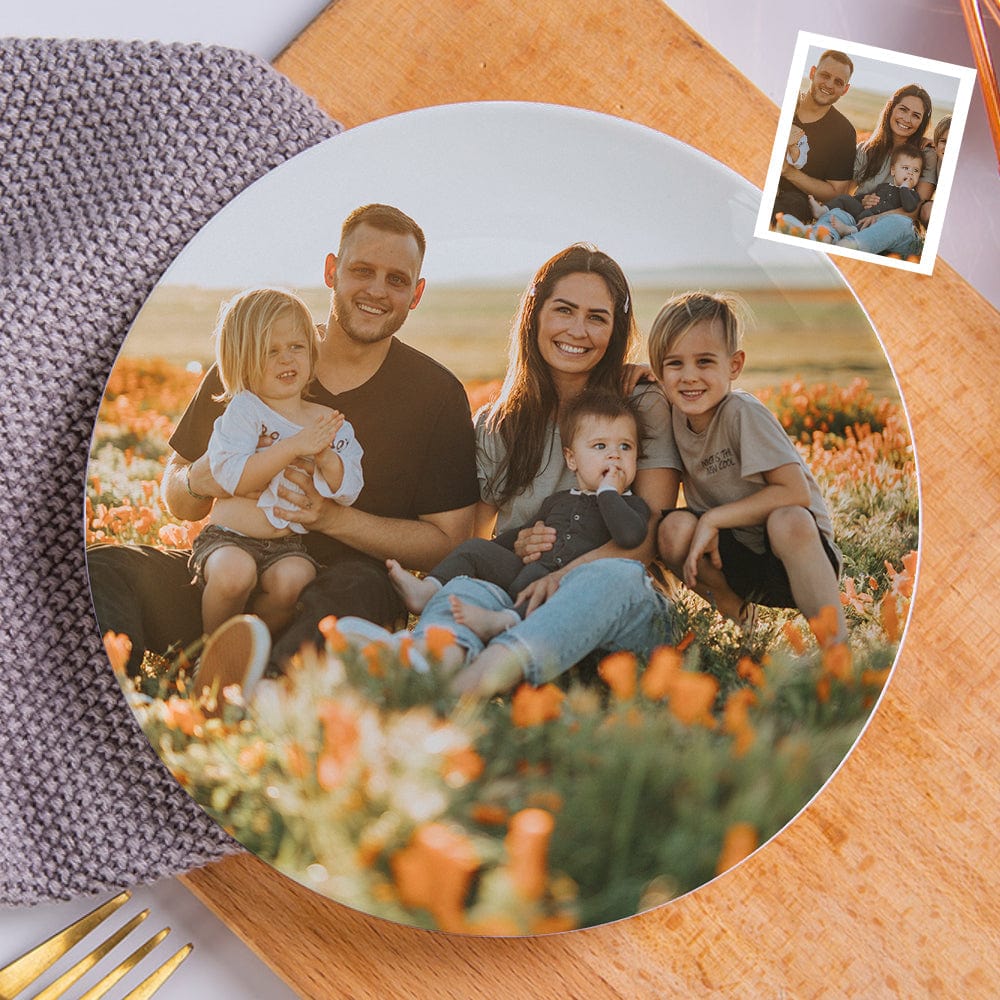 Custom Mother‘s Day Plates Photo Ceramics Plate Tableware Gifts for Family - Giftlab