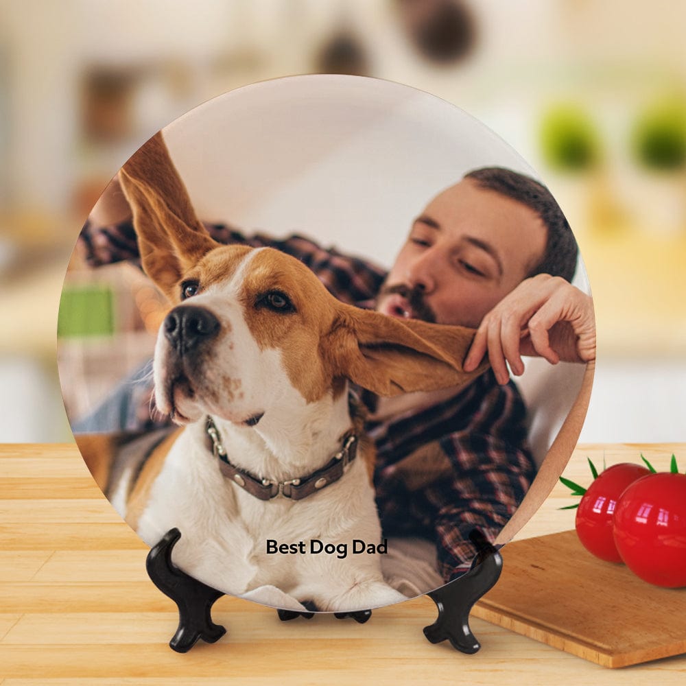 Photo Plates Custom Plate Gifts for Dog Lovers Pet Memorial Gift - Giftlab