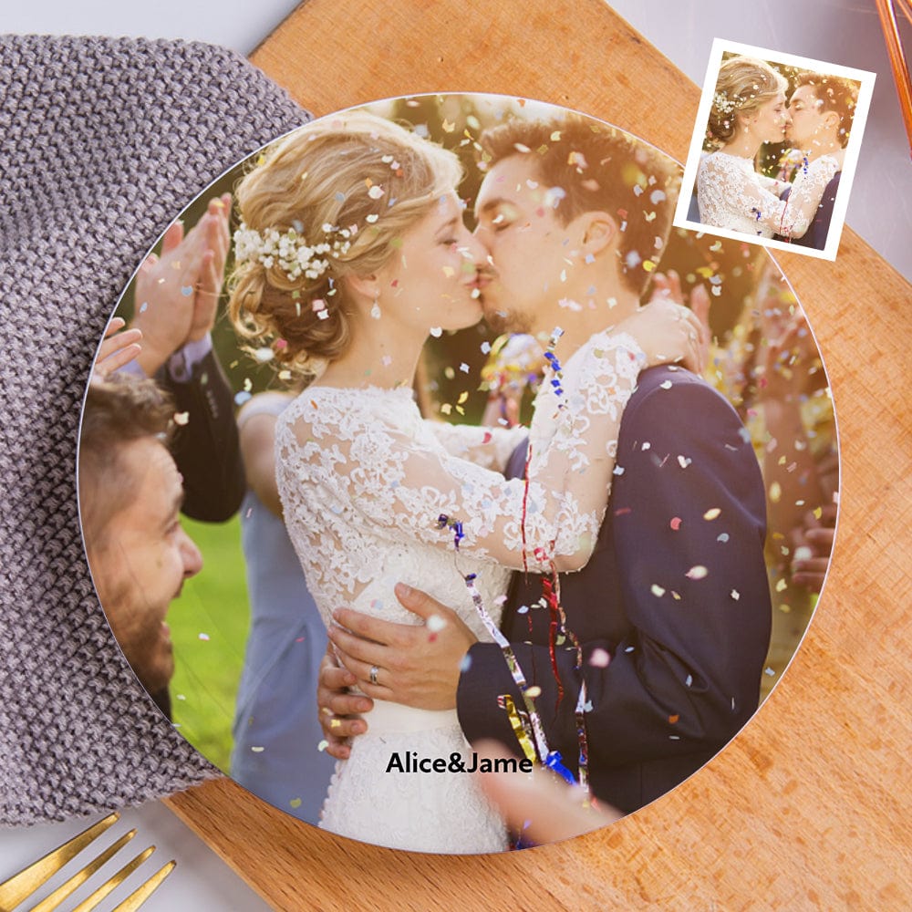 Customized Wedding Ceramic Plates Personalized Plate Gifts for Couple Wedding Gift - Giftlab