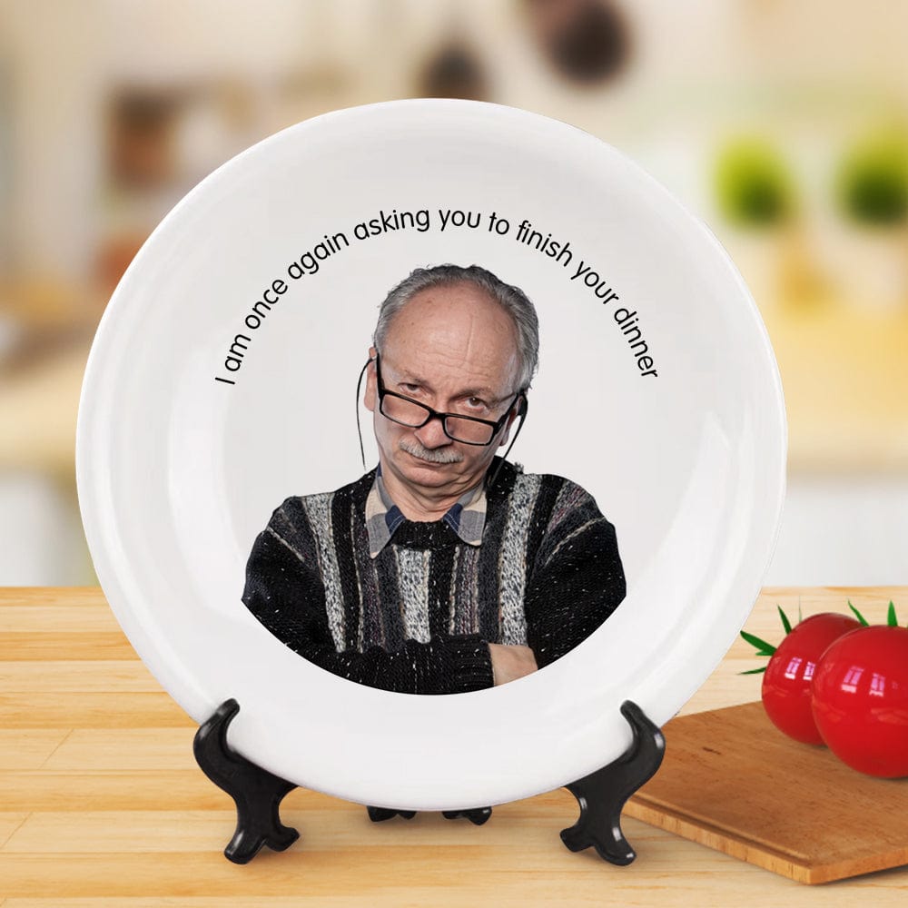 Photo Plates Custom Photo Ceramics Dinner Plate Funny Dinner Plate Tableware Gifts - Giftlab