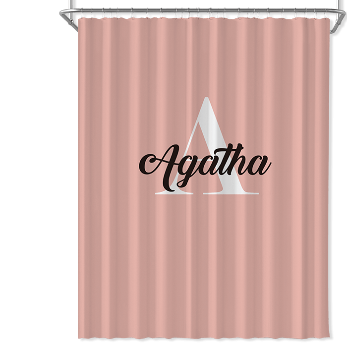 Personalized Shower Curtain Printed Shower Curtain with Name Family Gift - Giftlab