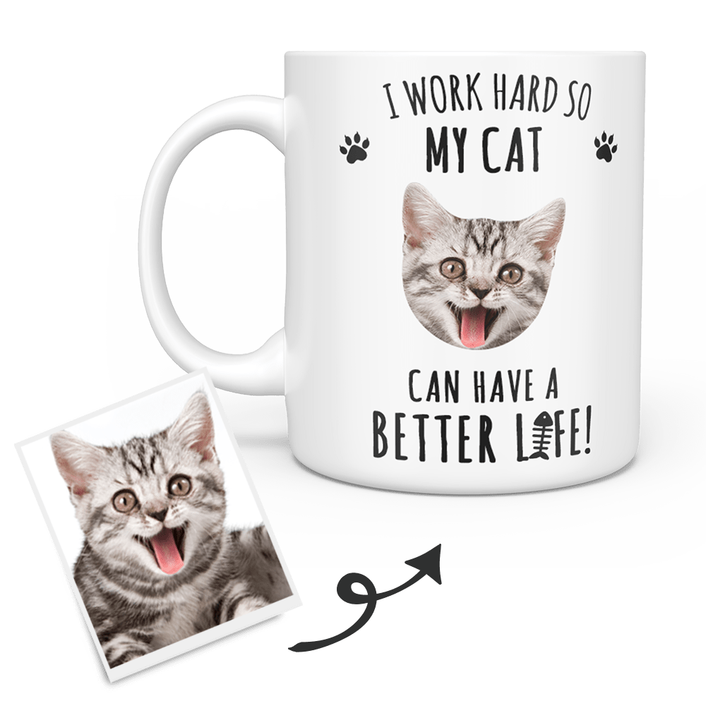 Custom Cat Mug Gift For Cat Lovers Pet Sympathy Gift - Giftlab