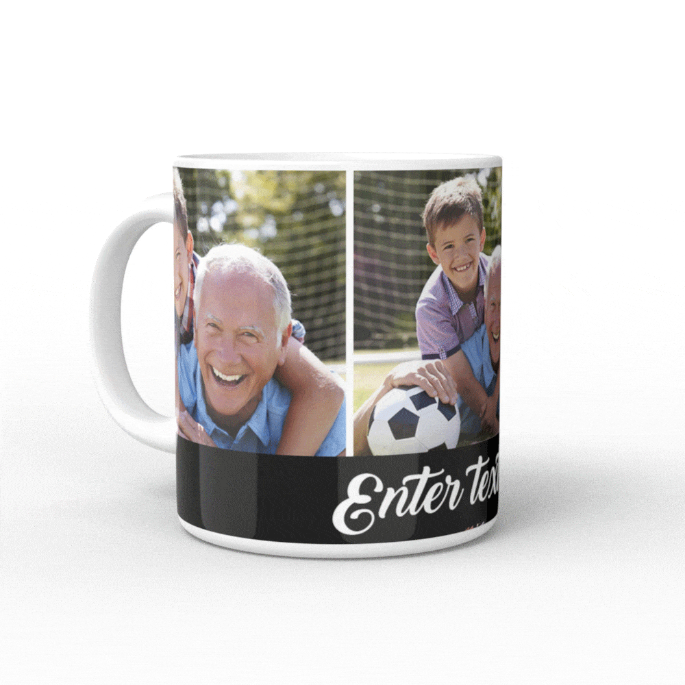 Personalized Photo Mug Best Gifts for Grandpa- 3 Photos - Giftlab
