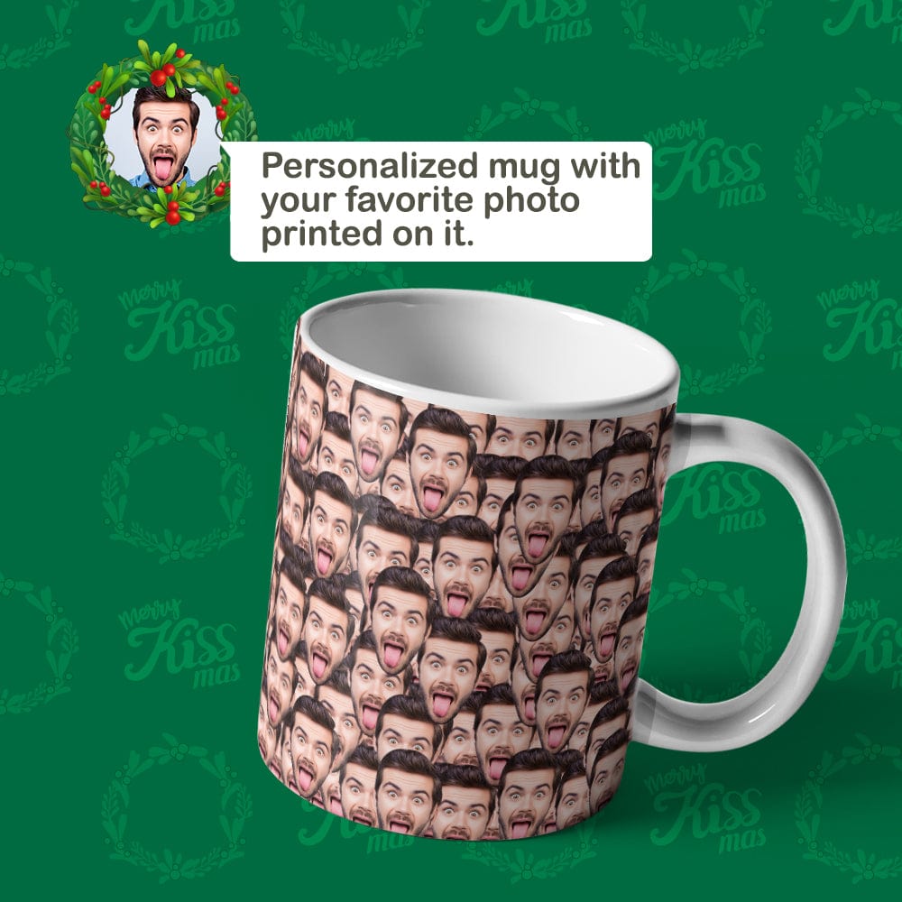 Face Mash Mug Funny Photo Mug Christmas Gifts For Him - Giftlab