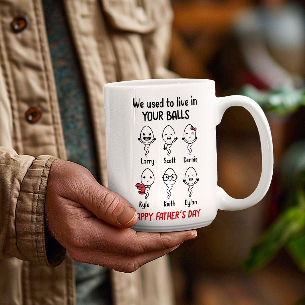 Personalized Names Mug Gifts Little Kids We Used To Lived In Custom Mugs Father's Day Gifts for Dad for Grandpa - Giftlab