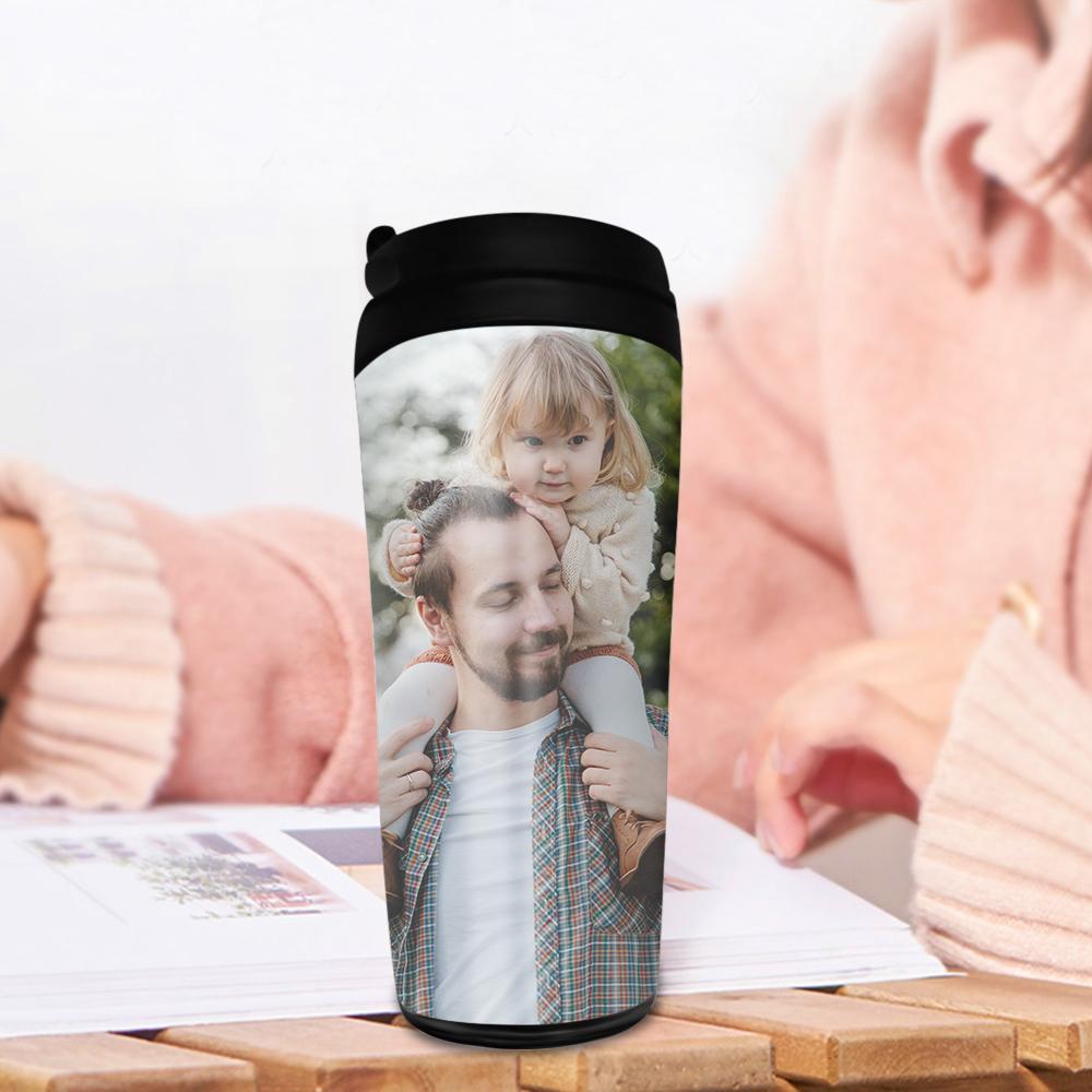 Custom Photo Coffee Cup Travel Mugs Portable 350ml Gifts For Kids - Giftlab