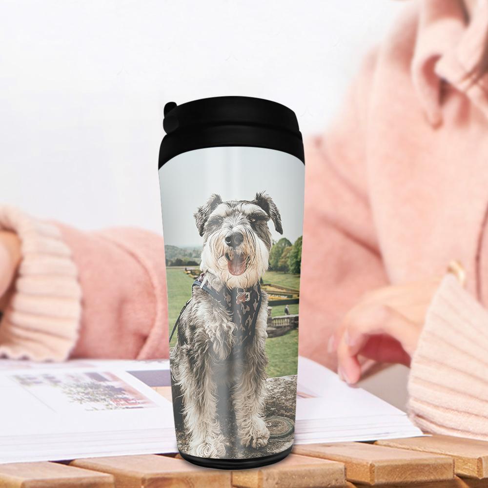 Dog Memorial Gift Custom Photo Coffee Cup  - 350ml - Giftlab
