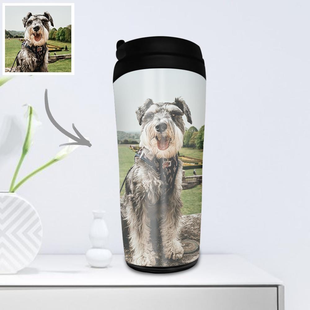 Dog Memorial Gift Custom Photo Coffee Cup  - 350ml - Giftlab