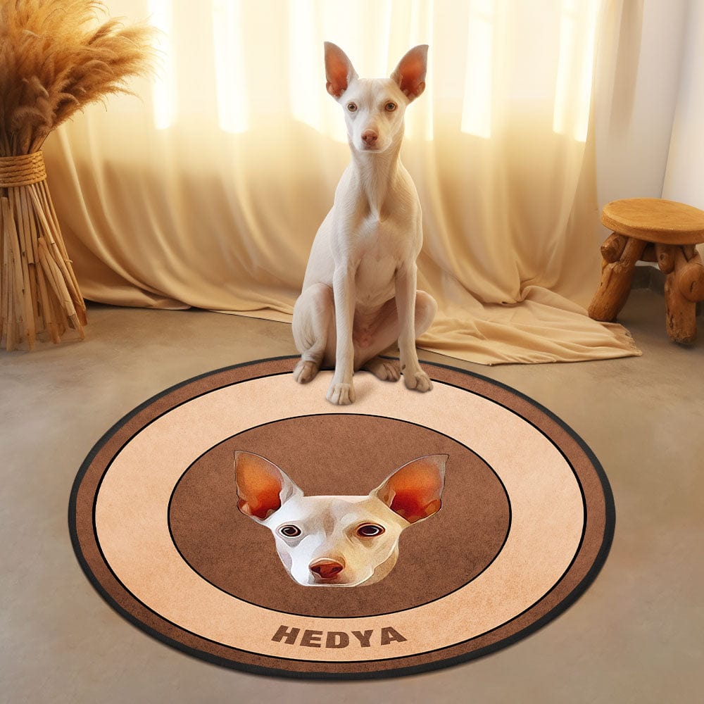 Custom Pet Photo Doormat Personalized Floor Mat Gift for Pet Lover - Brown - Giftlab
