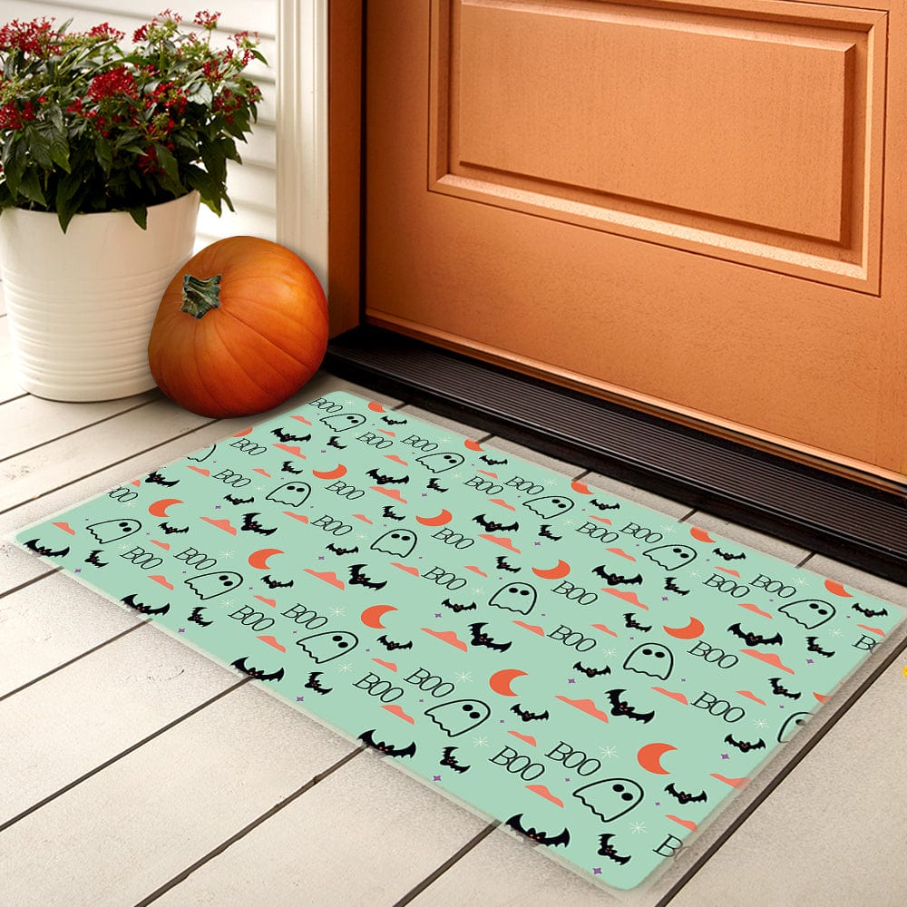 Halloween Door Mat Boo Ghost Floor Mat Welcome Mat Halloween Decor - Giftlab