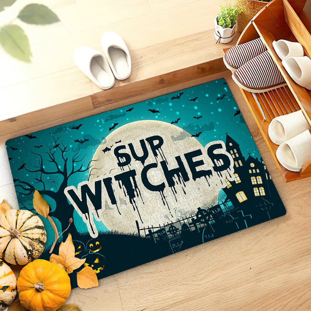 Halloween Door Mat Scary Atmosphere Floor Mat Welcome Mat Halloween Decor - Giftlab