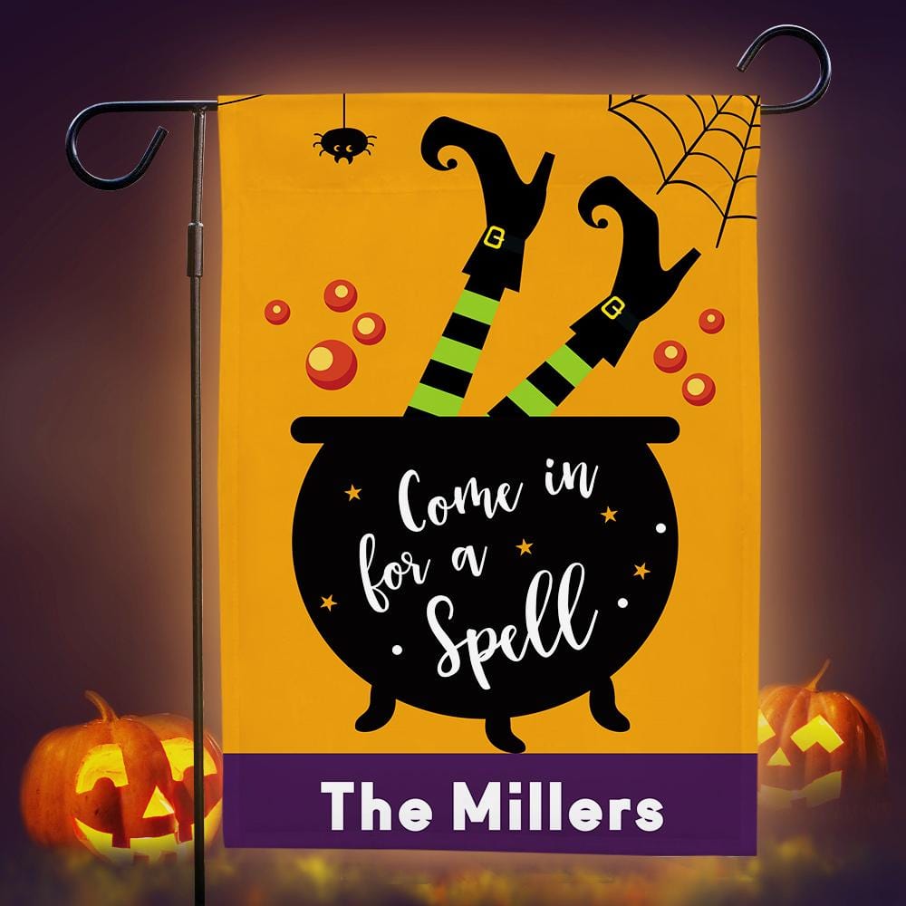 Custom Text Garden Flag for Halloween Decoratin - Giftlab