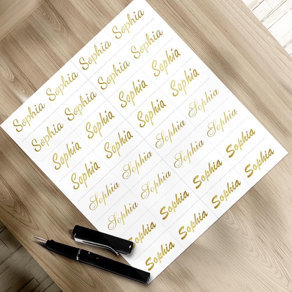Custom Name Sticker Back to School Gift for Kids - Giftlab