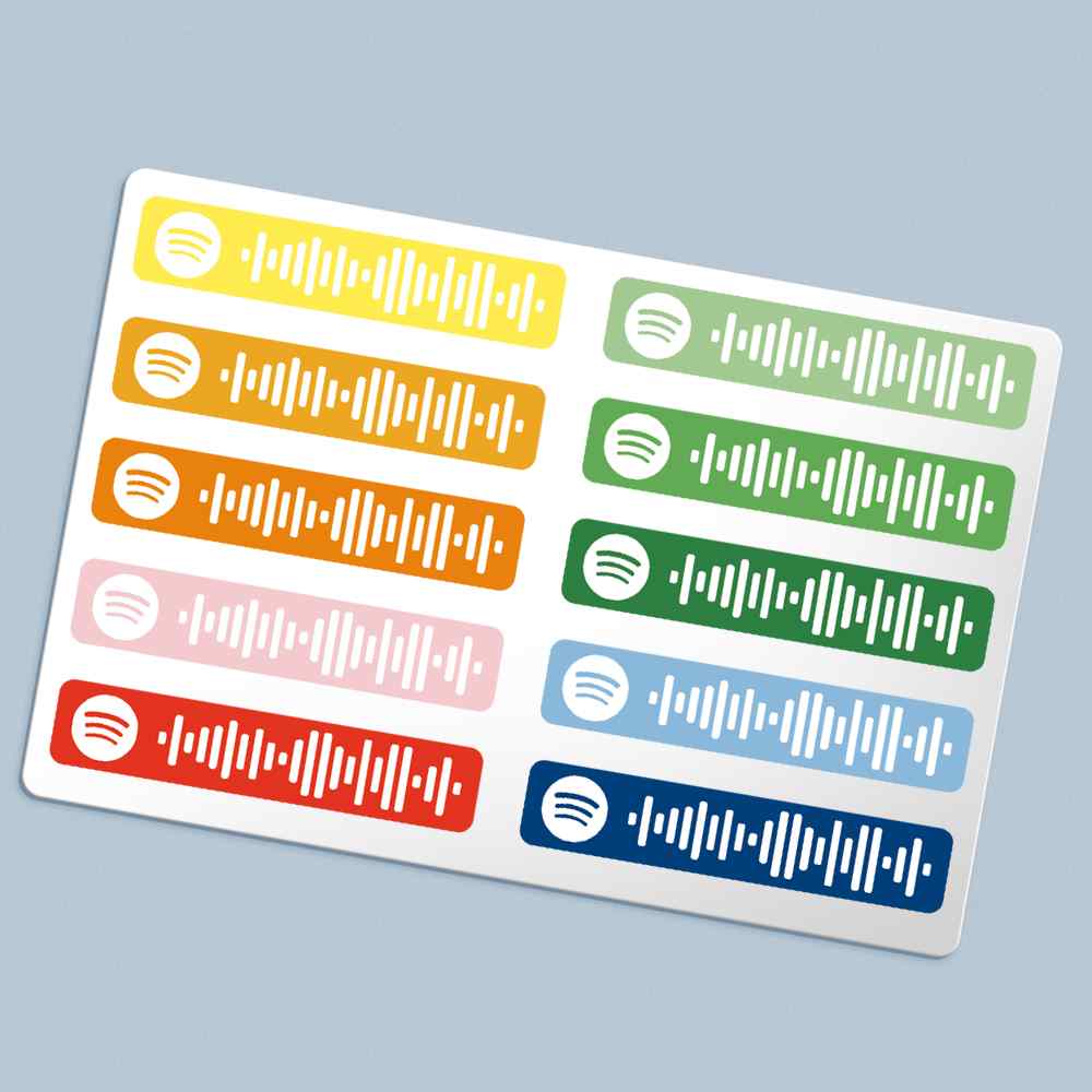 Spotify Code Stickers Song Sticker Personalized Gifts - Giftlab