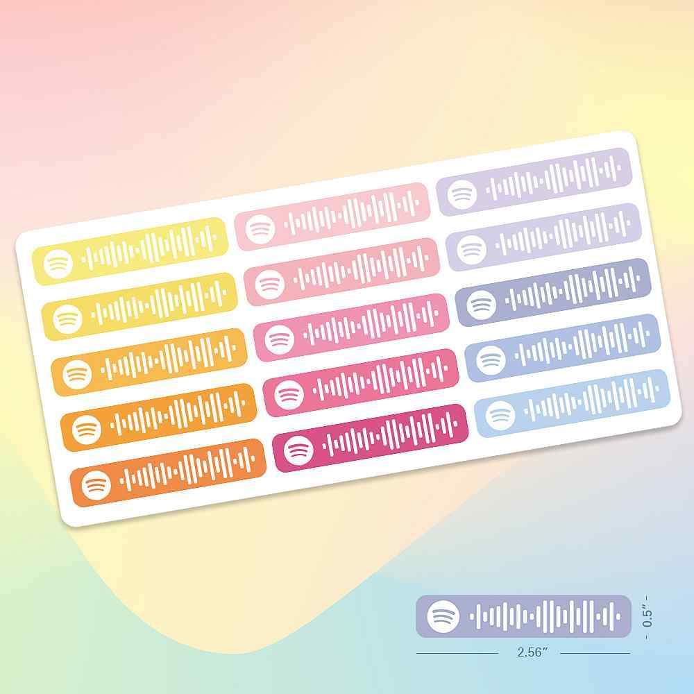 Spotify Code Stickers Song Sticker Anniversary Gifts for Couple - Giftlab