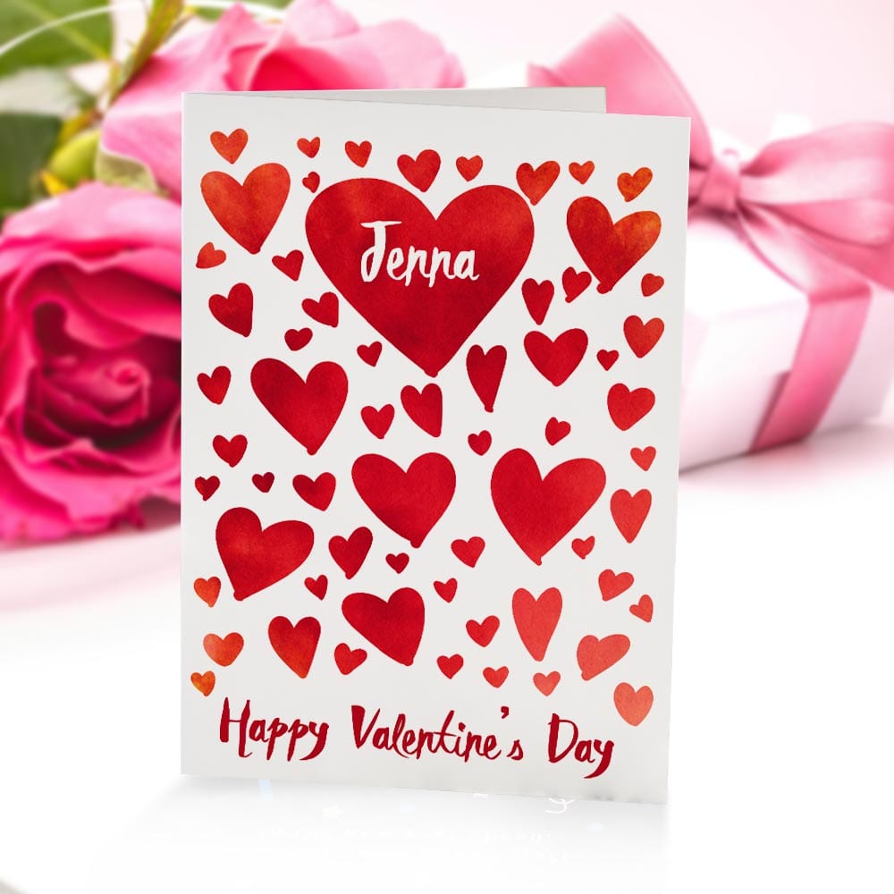 Custom Valentines Cards Valentine's Day Card Gifts For Girlfriend Boyfriend - Giftlab