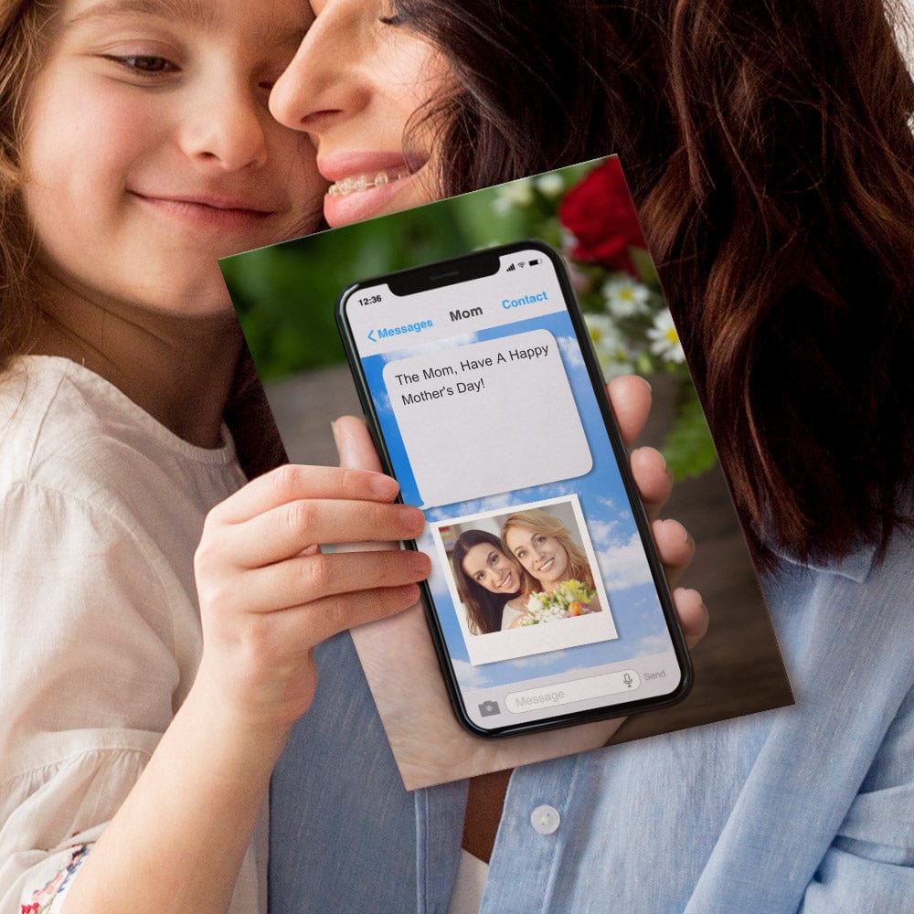 Custom Mother's Day Greeting Card Personalized Message From Mom Card Funny Gifts For Mom - Giftlab