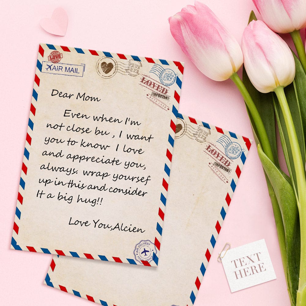 Personalized Card For Mom Envelope Greeting Cards Mother's Day Gifts - Giftlab