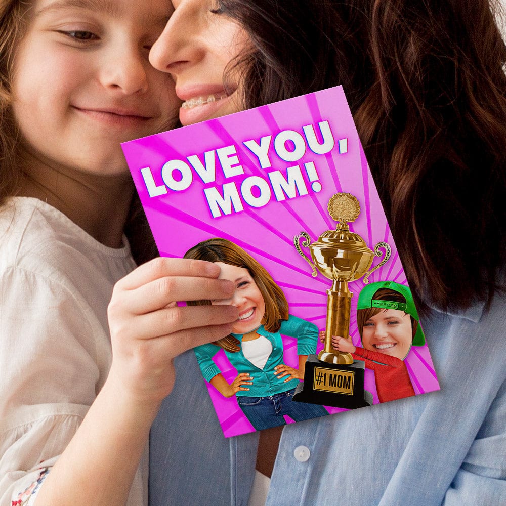 Custom Mother's Day Greeting Card Cards Gifts For Mother - Love You Mom - Giftlab
