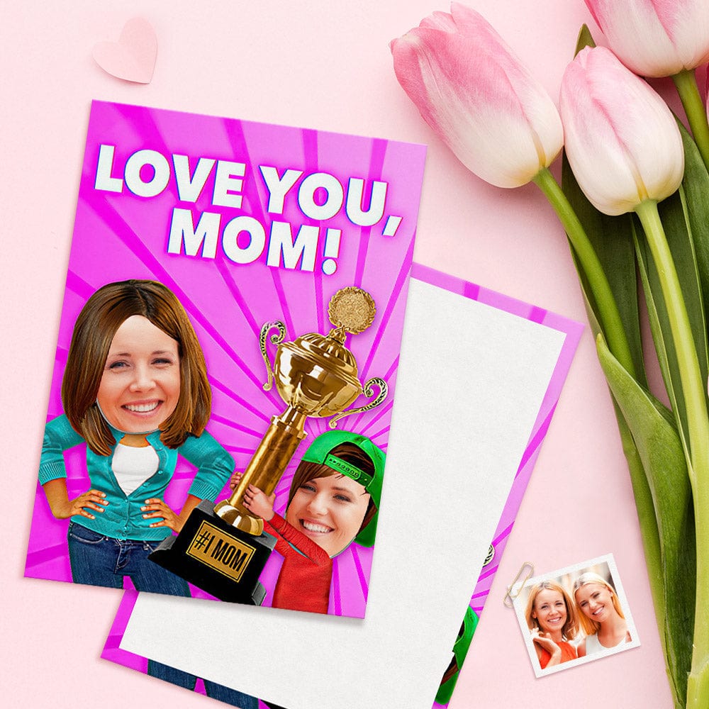 Custom Mother's Day Greeting Card Cards Gifts For Mother - Love You Mom - Giftlab