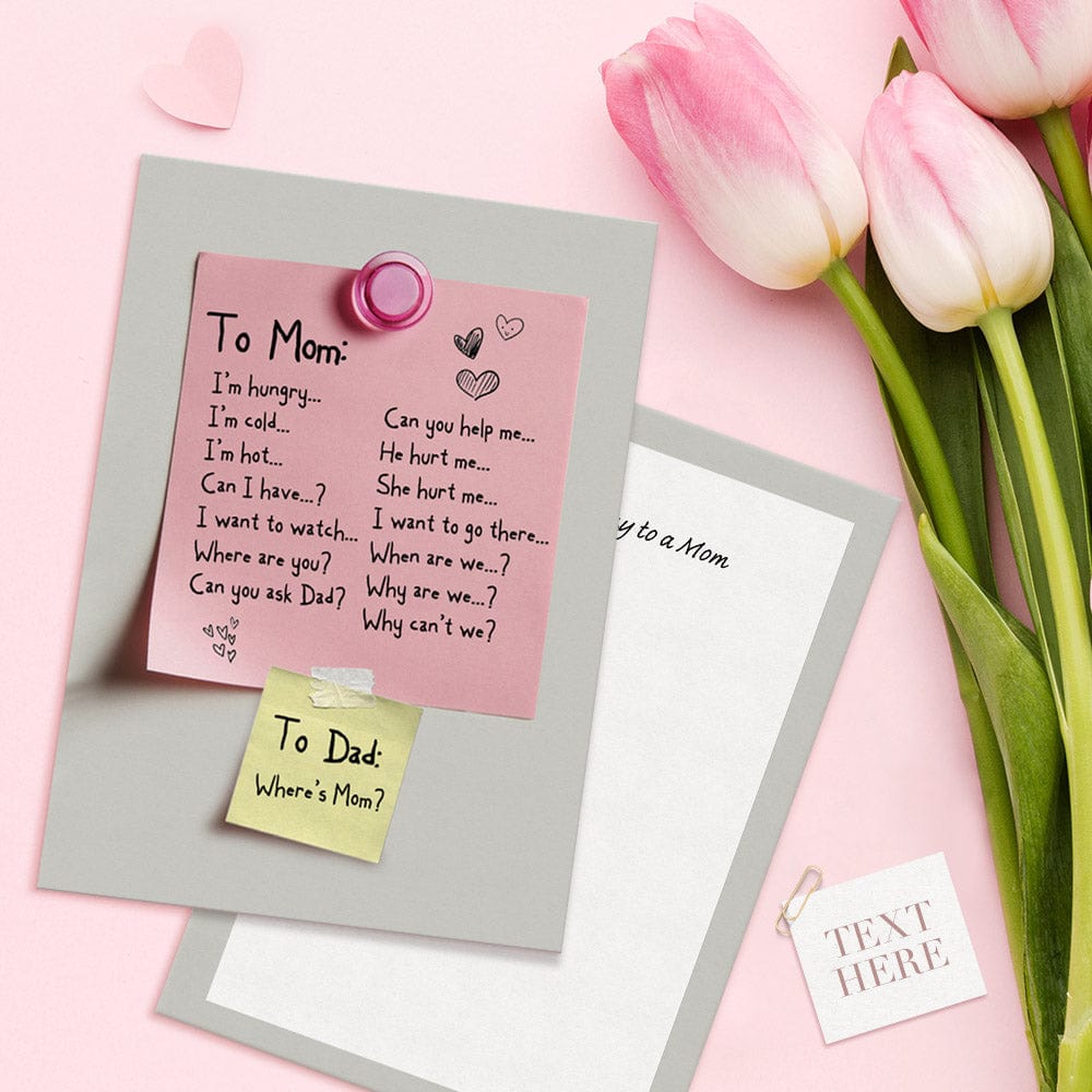 Personalized Card Custom Hysterical Mother's Day Card Note To Mom Gifts For Mom - Giftlab