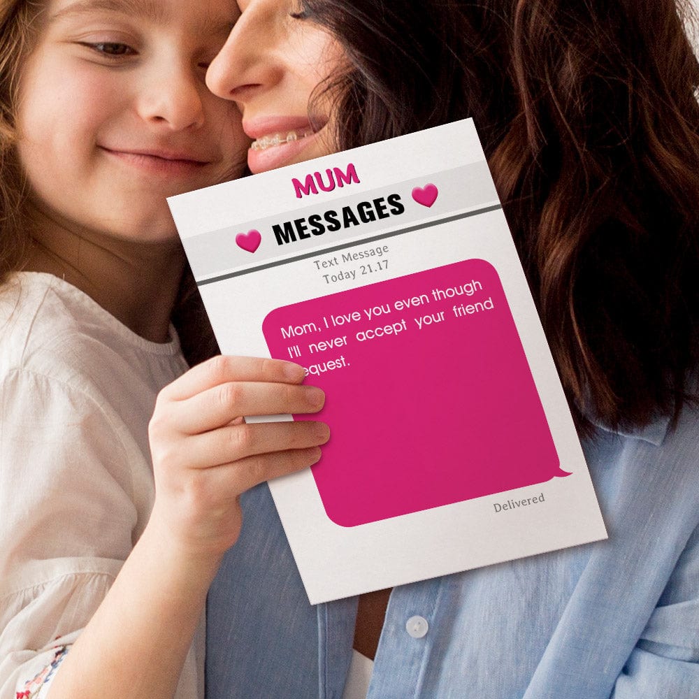 Custom Mother's Day Greeting Card Funny Mum Messages Card Gifts For Mom - Giftlab