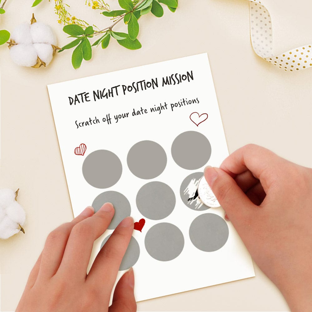 Scratch off Cards Date Night Positions Mission Scratch Card for Couple - Giftlab