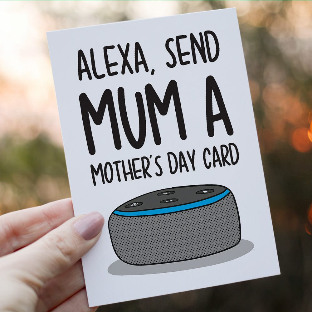 Funny Mother's Day Greeting Card Funny Alexa Card - Giftlab